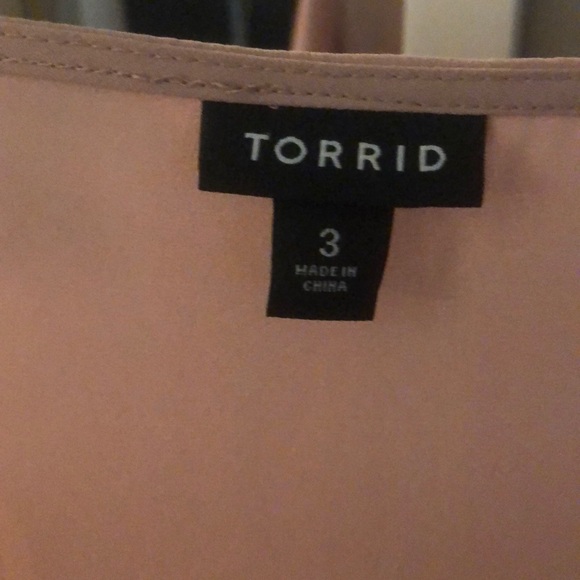 Torrid Pale Pink Blouse - Picture 3 of 3